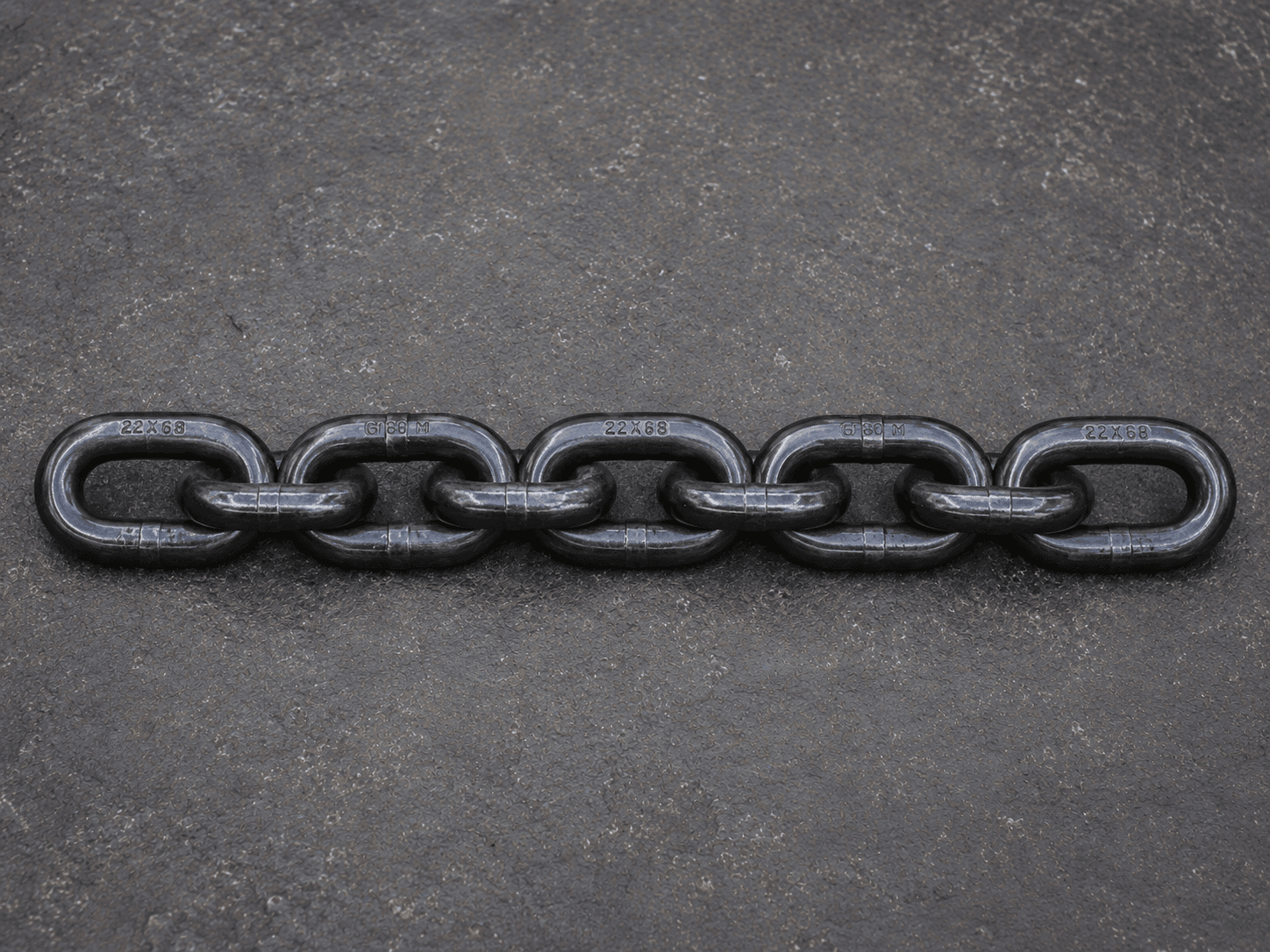 Heavy-duty round link mining chain